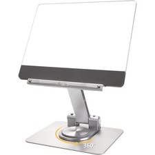 Acrylic Adjustable Book Stand 360° Rotation Laptop Tablet Holder Reading Desk picture