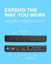 VisionTek VT1000 Dual Display USB 3.0 Docking Station Model: 091147 OPEN BOX picture