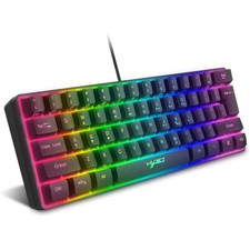60% Wired Gaming Keyboard with 61 Keys RGB for PC/Mac Gamer and Typist picture