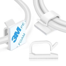 Adhesive Cable Clips 120 Pcs, Wire Organizer for Desk, Car, Wall, TV, Ethernet picture