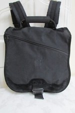 Kensington Apple Logo Black Backpack Saddlebag Bag With Black Apple Logo picture