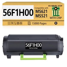 56F1H00 High Yield Black Toner Cartridge for Lexmark Printers [15000 Pages] picture