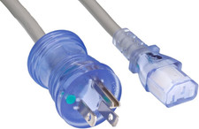 North American Hospital Grade Power Cord 18AWG 10Ft (Zwacpcay-10),Blue picture