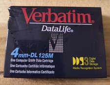 VERBATIM DATALIFE 4mm DL 125M 1 COMPUTER GRADE DATA CARTRIDGE NEW  picture