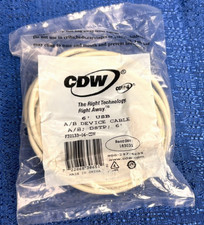 Brother CDW 6' USB A/B Device Cable F3U133-06-CDW USB A to USB B 6ft 183031 picture
