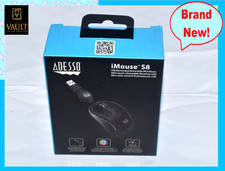 ADESSO S8 iMouse USB Mini Mouse, Black. Multi-Color LED light. Brand New, Sealed picture