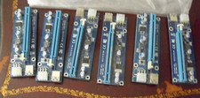 Lot of 6 GPU Risers PCE164P-N03 VER006C PCI-E 1X TO 16X picture