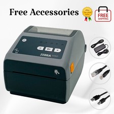 TESTED Zebra ZD621 Direct Thermal Label Printer USB LAN Bluetooth Serial BUNDLE picture