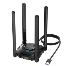 USB 3.0 WiFi 7 BE6500 Tri-Band Adapter for Desktop PC AX5400 WiFi 6E Dongle picture