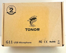TONOR G11 USB Condenser Microphone, Omnidirectional, Stand Mount, Black picture