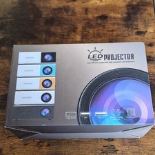 LED Desktop Projector w/ Built-In Speaker, USB Connectivity, White/Black picture
