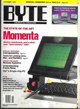 BYTE MAGAZINE NOVEMBER 1991 VOL. 16 NO. 12 (GD)MORE BYTES IN EBAY STORE DISCOUNT picture