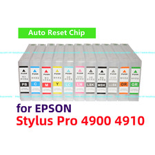 11 Empty Refillable Ink Cartridge for Stylus Pro 4900 4910 Printer T653 653 ARC* picture