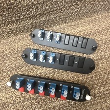 Corning Fiber Optic Adapter Panel LC Duplex Female-Female Duplex 1:1 Black picture