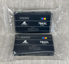 IKONG Printer Ink Cartridges Set 2 786XL Black Epson Replacement Sealed Lot New picture