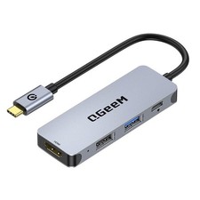 USB C HUB, QGEEM 4-IN-1 USB C TO HDMI ADAPTER WITH 4K@30HZ,100W POWER DELIVERY picture