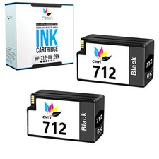 2PK Compatible HP 712 Black Ink Cartridge for DesignJet T210 T230 T250 T630 T650 picture