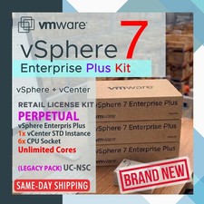  VMware vSphere v7 ENTERPRISE Plus KIT - 6 CPU License + vCenter STD, VS7-STD-6C picture