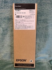 Genuine Sealed Epson T55K1 Photo Black Ink Cartridge Date: February 2027 picture