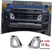 for Colorado Front Grill Vent Insert Cover Trim for Chevy Colorado 2024+ Silver picture