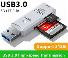 2 in 1 USB 3.0 Card Reader TF Micro SD Memory Card Adapter High Speed for PC Lap picture
