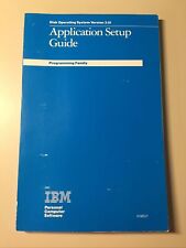 Vintage 1985 IBM Disk Operating System Version 3.10 Application Setup Guide picture