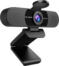 Cámara web 1080P con micrófono, Para llamar y grabar vídeos (NEGRA) NUEVO US picture