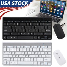 Mini Wireless Keyboard & Mouse Set Waterproof 2.4G USB Mac Apple PC Computer US picture