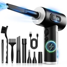 Compressed Air Duster, Rechargeable Cordless Electric Air Blower | 3-Gear Adjust picture