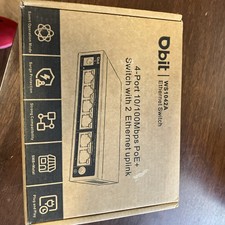 DBIT 6-Port Ethernet PoE Switch with 4 Ports PoE+, 2 Fast Ethernet Uplink, 10/10 picture