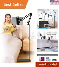 Tablet Floor Stand, Adjustable Universal 360-degree Rotatable Metal Tablet Ho... picture