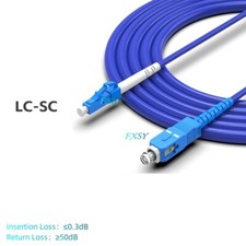 2Pcs 1m 2m 3m 5m 10m 15m SC/UPC to LC/UPC SM OS2 Armored Fiber Optic Patch Cord picture