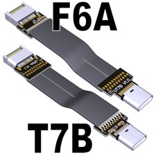 1pc USB3.2 Type C Female To Type E Male Extension Internal USB 3.2 Flat Cable picture