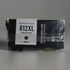 812 XL Ink Cartridge Black Remanufacured Ink Cartridge Sealed (T0812XLBK) picture