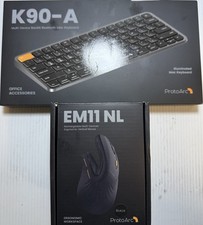 ProtoArc K90-A Backlit Compact Wireless Keyboard for Mac, And Em11 NL Mouse picture