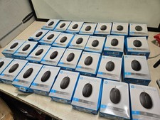 LOT OF 30  nob HP 320M Wired USB Mouse - Black picture