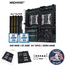 Dual CPU Motherboard Intel Xeon E5 2680 V4 DDR4 RAM C612 Chip Server picture