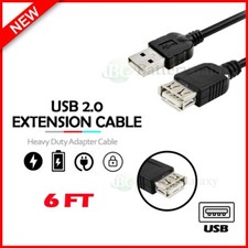 Quality 6ft 2M Foot USB 2.0 Extension Cable Male Type A to Female Cord Adapter picture