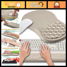 Ergonomic 2-in-1 Mouse Pad & Wrist Support Set for Computer - Memory Gel, Pain R picture