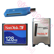 128MB CNC CF Compact Flash card+CF-PCMCIA Adapter+SSK USB2.0 Card reader FANUC picture