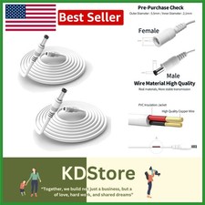 2 Pack 3.3FT DC Power Extension Cable - Reliable 12V Adapter for CCTV & LED picture
