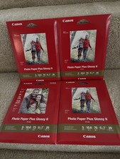 NEW Four (4) Packs Canon PIXMA Photo Paper Plus Glossy II 5
