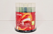 TDK CD-R (100 Pack) Blank Discs 700MB 80 Min Up To 52x Record Speed New picture