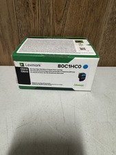 Lexmark 80C1HC0 Cyan High Yield Return Program Toner CX410 CX510 New Open B picture