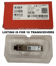 (10 QTY) NEW Nokia XGS-PON I-Temp 1270 TX SFP Transceiver Module 3FE46901AC picture