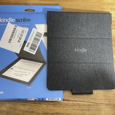 Amazon Kindle Scribe Fabric Folio Cover with Magnetic Attach - Black picture