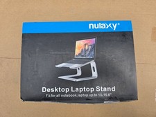 Nulaxy Gray Aluminum Desktop Laptop Stand Fits Up to10-15.6