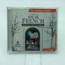 Learn To Speak French 2 CD-Rom Set Learning Company Version 6.0 picture