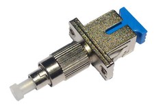 FC M SC F Hybrid Fiber Adapter Singlemode 9/125 Simplex Metal Fiber Optic picture