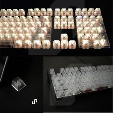 Transparent 104 keys Full Set Keycap Cherry Mx 6.25X No Engraved Key Cap ABS New picture